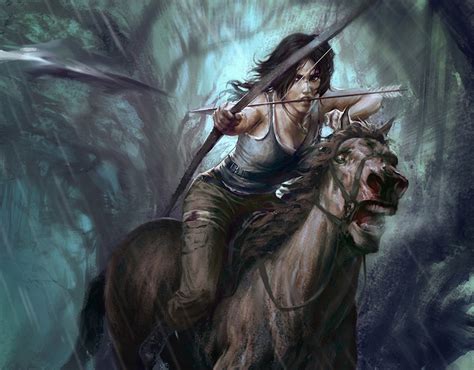 lara croft with horse porn|Lara